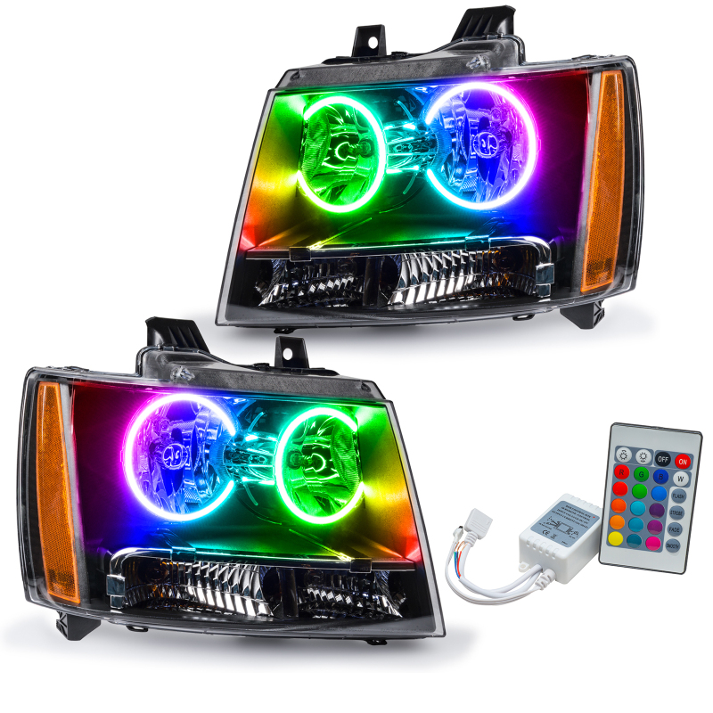 Chevrolet Tahoe Headlight Assembly - ORACLE Lighting - ColorSHIFT w/ Simple Controller - `07-`14 Chevrolet Tahoe Headlight Assembly - ORACLE Lighting - ColorSHIFT w/ Simple Controller - `07-`14